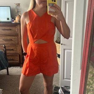 Top shop orange romper